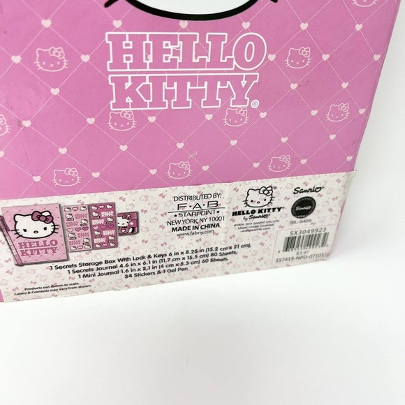 Rare Sanrio 2014 Hello Kitty Diary W/lock Pen Stickers Mini Journal And Box - Picture 12 of 12